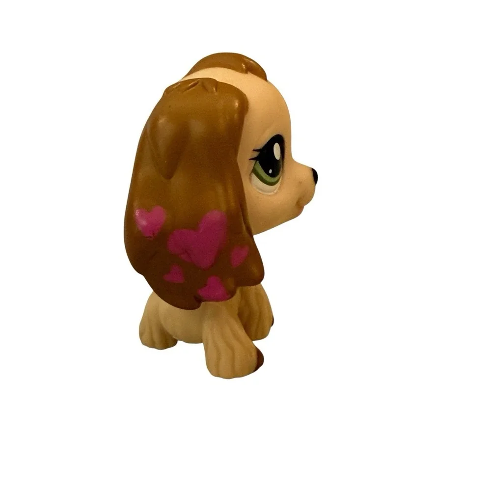 Rare Littlest Pet Shop LPS #1963 Nintendo DS Pink Heart Ear Cocker Spaniel